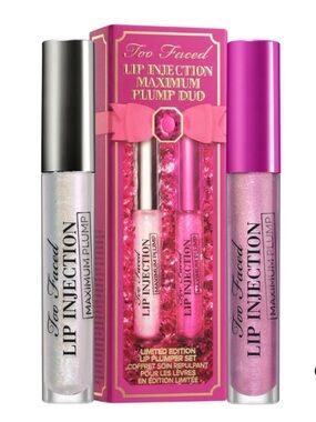 Too Faced Lip Injection Maximum Plump Duo 8.4ml BRAND NEW IN BOX